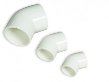 Royal Exclusiv - PVC 45° Elbow 40 mm White