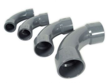Royal Exclusiv - PVC 90° Arch 40 mm Grey